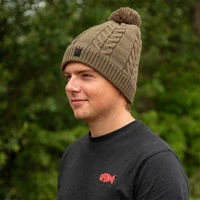 Fox Khaki Knitted Bobble Hat